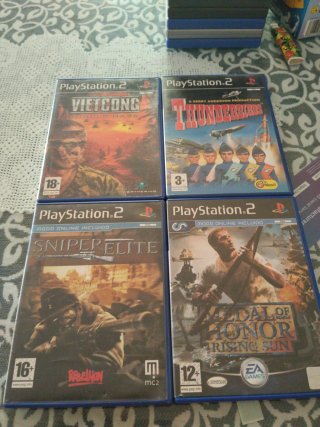 Lote 4 Juegos PS2: Vietcong, Thunderbirds, Sniper