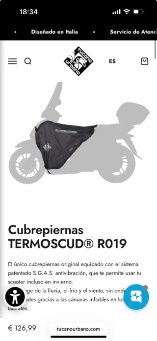 Cubre Piernas Tucano Urbano Termoscud