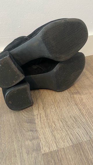 Botines negros tacón ancho