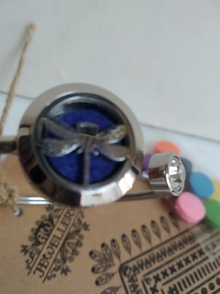 Pulsera de aro con aromaterapia (libélula)