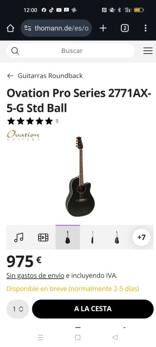 OVATION 2771 AX Guitarra Acústica