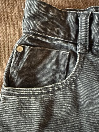 Pantalón corto vaquero gris talla S