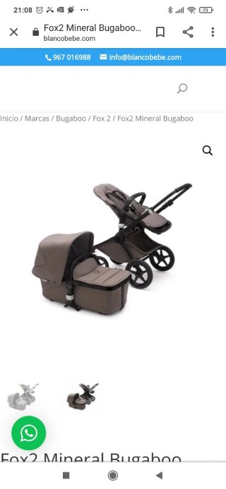 Bugaboo Fox 2 Mineral Edición Color Taupe