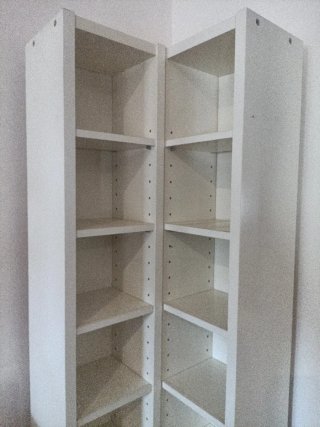 3 Muebles para CDs color blanco