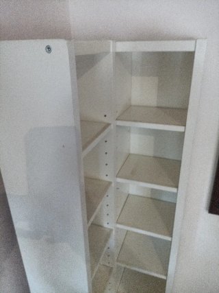 3 Muebles para CDs color blanco