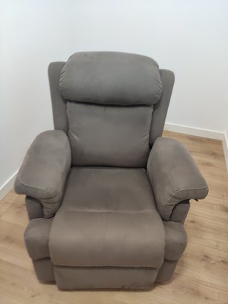 Sillón relax eléctrico gris