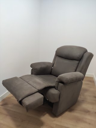 Sillón relax eléctrico gris