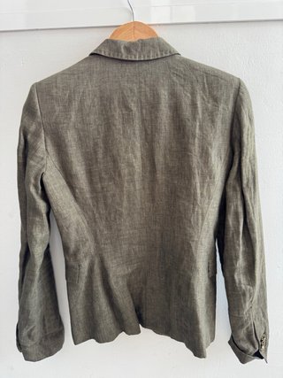 Chaqueta Zara Basic Verde Oliva