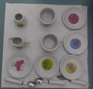 Juego de tazas de juguete