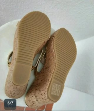 Sandalias Plataforma Doradas