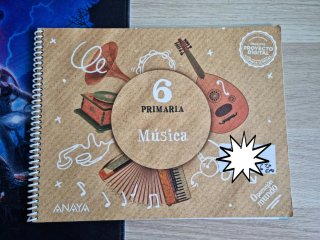 Libro texto Música 6 Primaria Anaya.