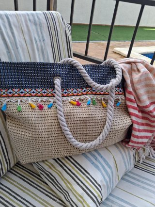 Bolso de playa étnico