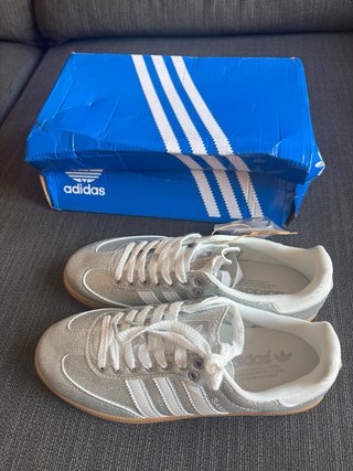 Adidas Samba Plateadas Mujer Talla 40