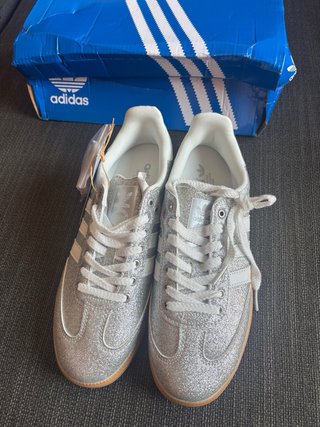 Adidas Samba Plateadas Mujer Talla 40