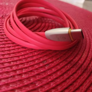 Cable Cargador USB-C Rojo