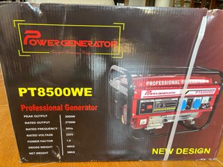 Generador Eléctrico Profesional PT8500WE