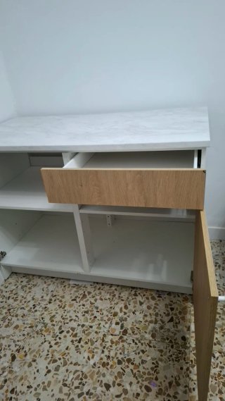 Armario bajo cocina Ikea madera