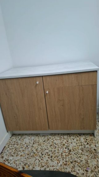 Armario bajo cocina Ikea madera