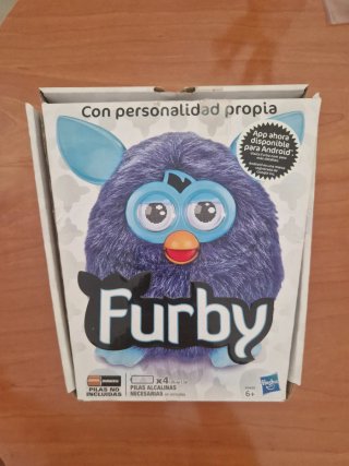 Furby azul con Ojos Azules