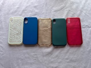 Pack 5 fundas/carcasas iphone XR