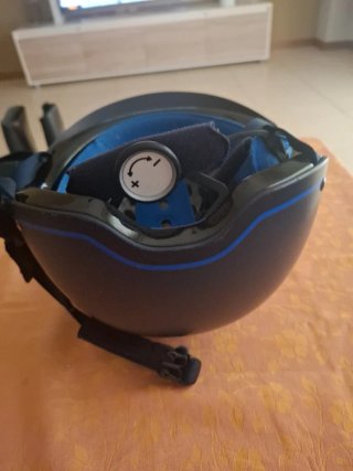 Casco de equitación azul