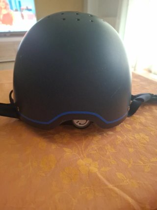 Casco de equitación azul