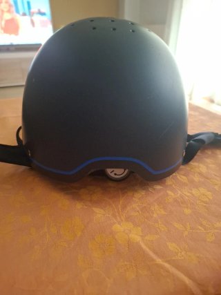 Casco de equitación azul