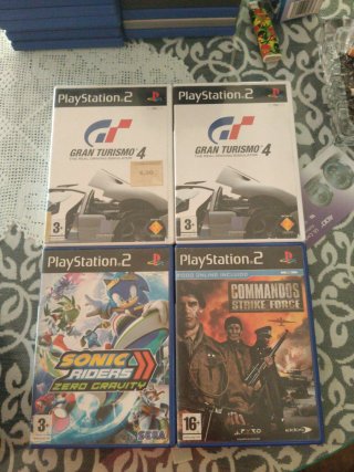Lote 4 Juegos PS2: Gran Turismo 4, Sonic Riders, C