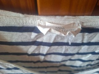 Camiseta Zara Rayas Marinero Talla XL