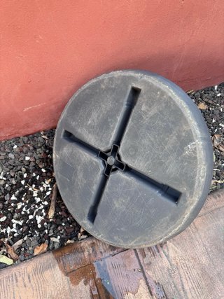 Base para sombrilla parasol polipropileno