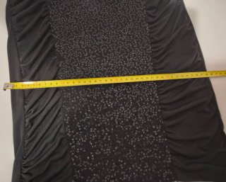 Vestido corto fiesta negro elástico