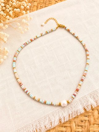 Collar perlas naturales y piedras