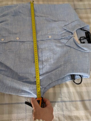 Blusa Zara hombreras lino Talla M