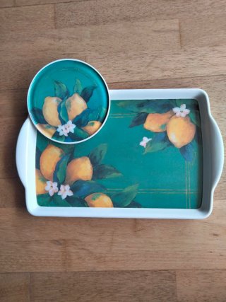 Bandeja - salvamanteles diseño limones