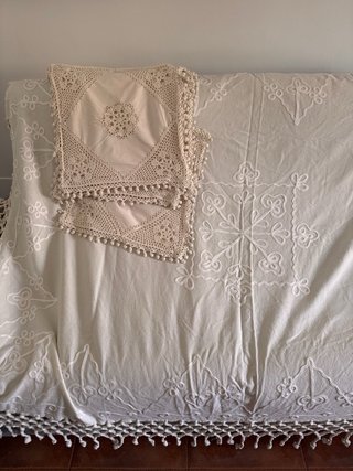 Jarrapa/Colcha y Cojines Beige