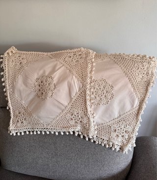 Jarrapa/Colcha y Cojines Beige