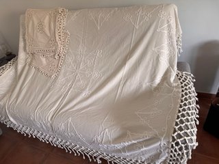 Jarrapa/Colcha y Cojines Beige