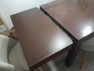 Mesa comedor extensible madera maciza