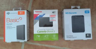 Discos Duros Externos 2.5 capacidades 5-4-2-1 TB