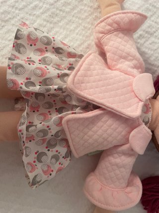 Muñeca de trapo La Nina rosa