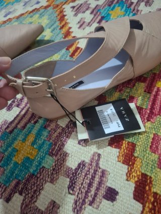 Bailarinas en piel Zara rosa palo