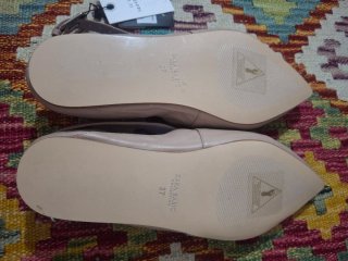 Bailarinas en piel Zara rosa palo
