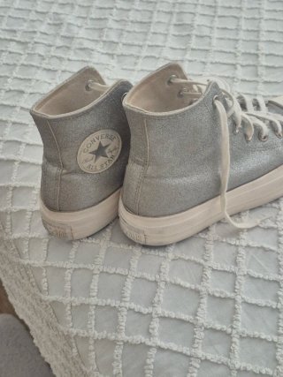 Zapatillas Converse Plata Talla 38