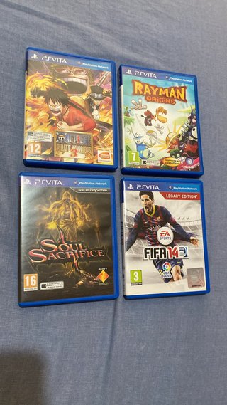 Lote 4 Juegos PS Vita: FIFA 14, Rayman, Soul Sacri