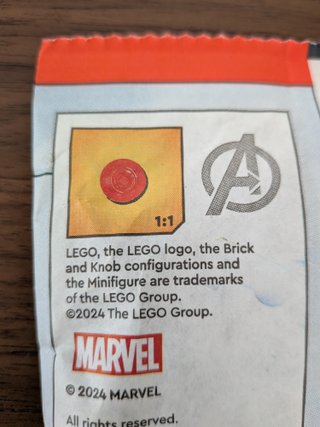 Paper bag Lego Avengers War Machine sh0987
