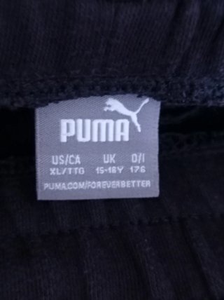Bermudas Puma Negras Talla 15-16 años