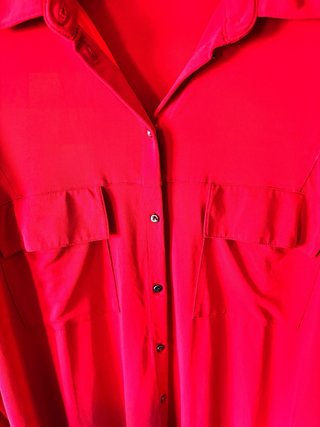 Vestido camisero / túnica rojo
