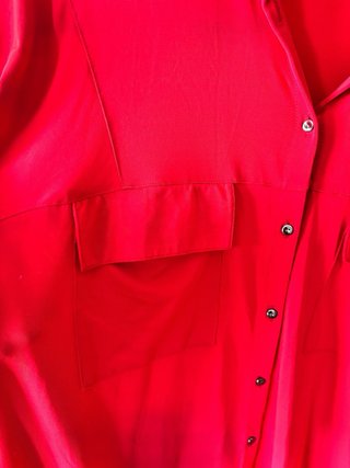Vestido camisero / túnica rojo