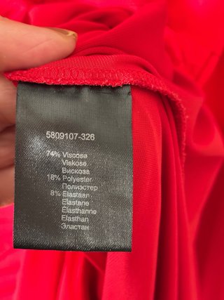 Vestido camisero / túnica rojo