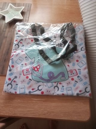 Bolso básico, sin cremallera sanitario estampado